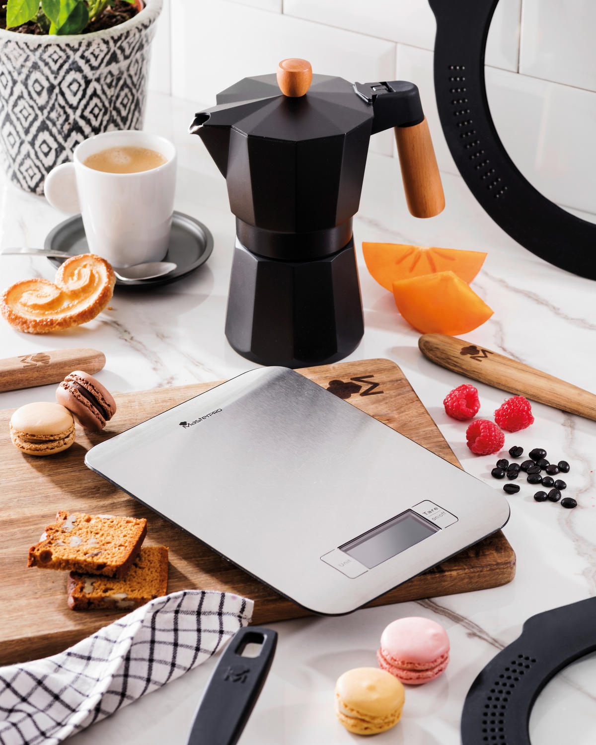 MASTERPRO Küchenwaage Smart grau Edelstahl Smart - grau - MASTERPRO