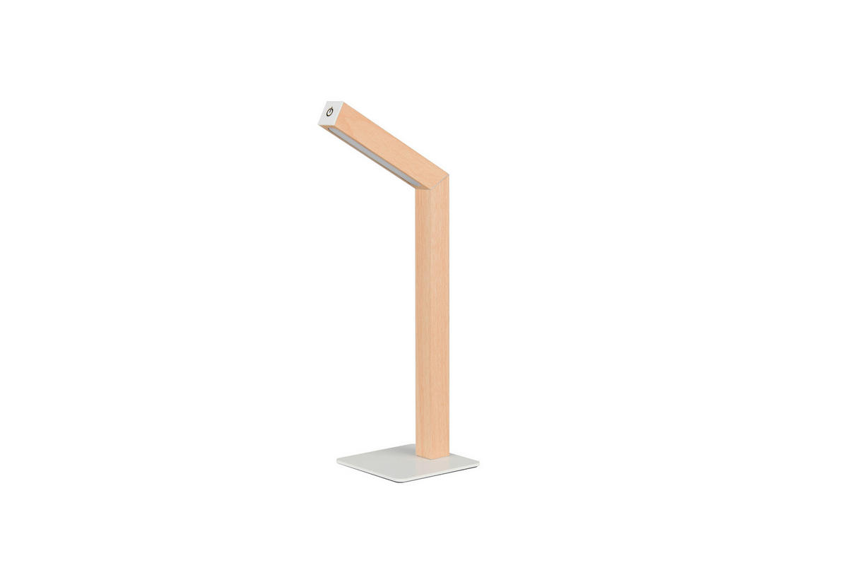 Reality LED Tischleuchte SKIP braun MDF B/H/T: ca. 11x37,5x14,5 cm 1 Brennstellen Skip - braun (11,00/37,50/14,50cm) - Reality