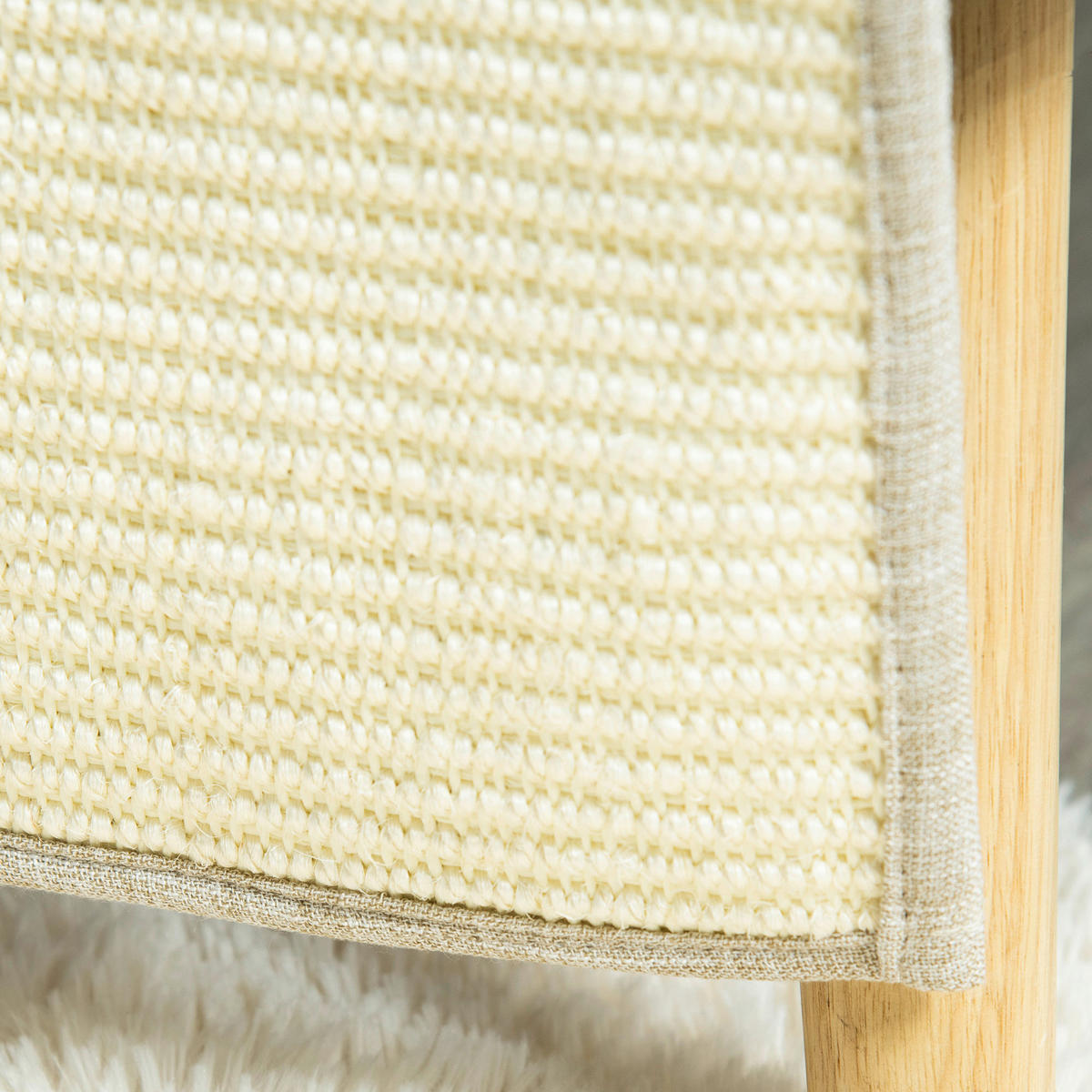 PawHut Tier-Zubehör grau Polypropylen B/H/L: ca. 45x130x0,3 cm Kratzebrett - beige/grau (0,30/45,00/130,00cm) - PawHut