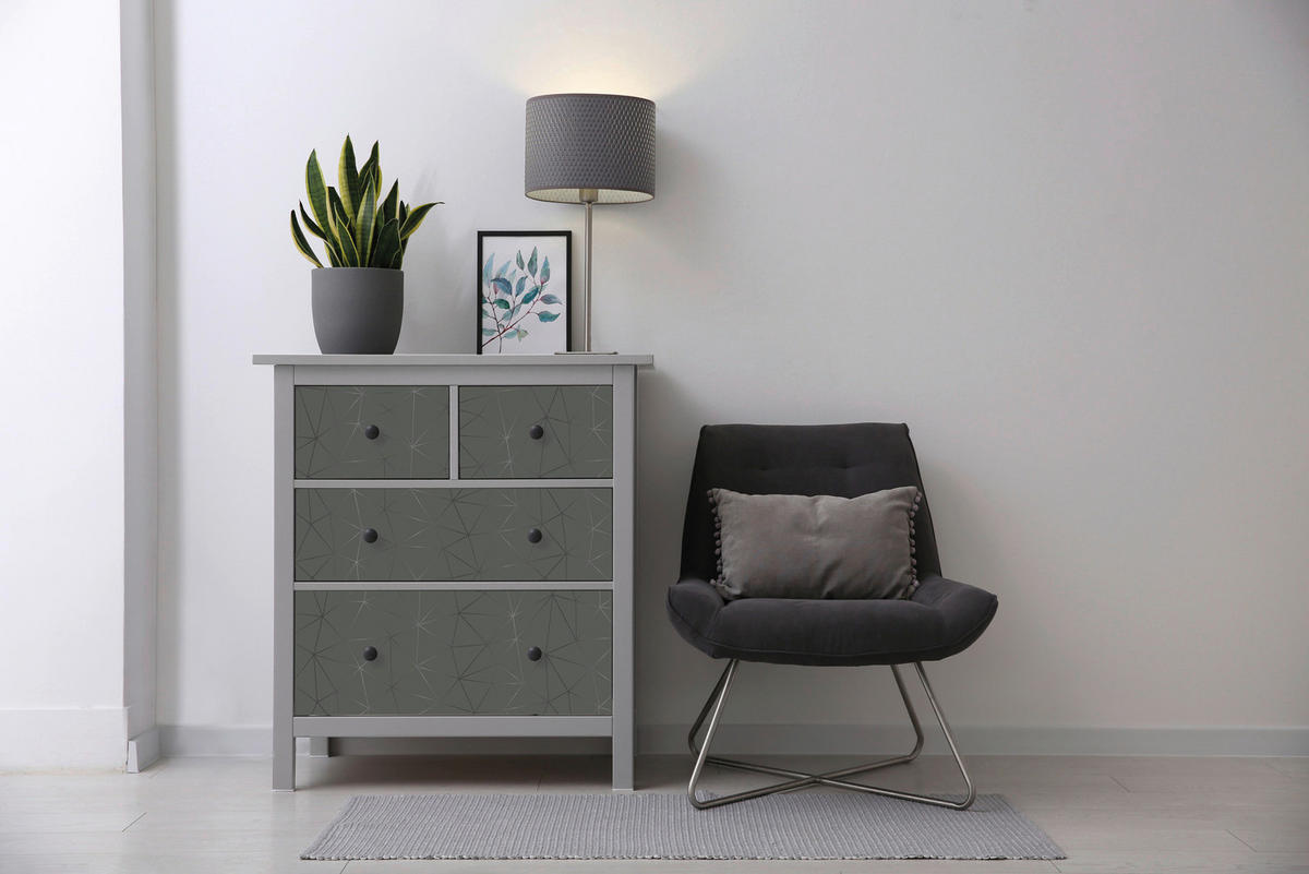 d-c-fix Klebefolie Grafik Silbergrau B/L: ca. 45x200 cm Klebefolie_d-c-fix_F3460686 - Silbergrau (45,00/200,00cm) - d-c-fix