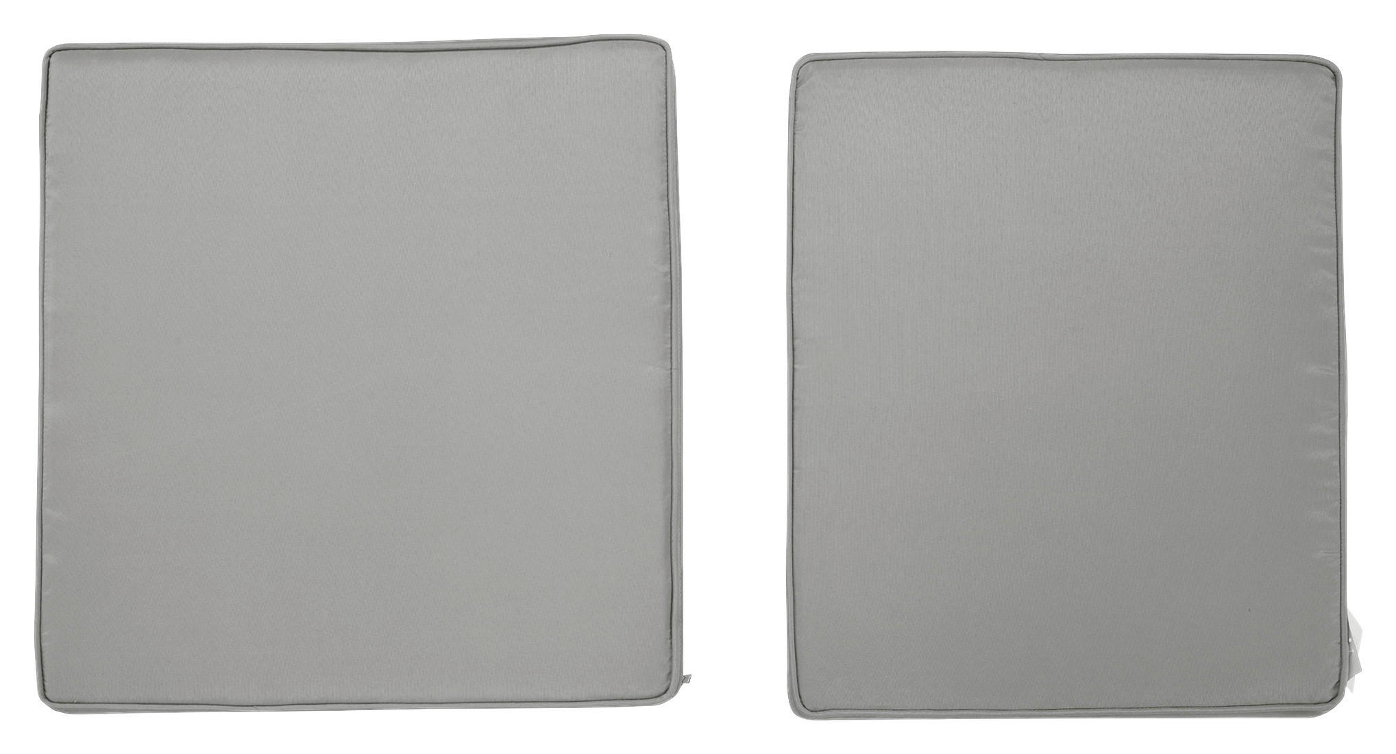 Outsunny Sitzkissen-Set hellgrau Polyester B/H/L: ca. 52x7x56 cm Sitzkissen-Set - hellgrau (56,00/52,00/7,00cm) - Outsunny