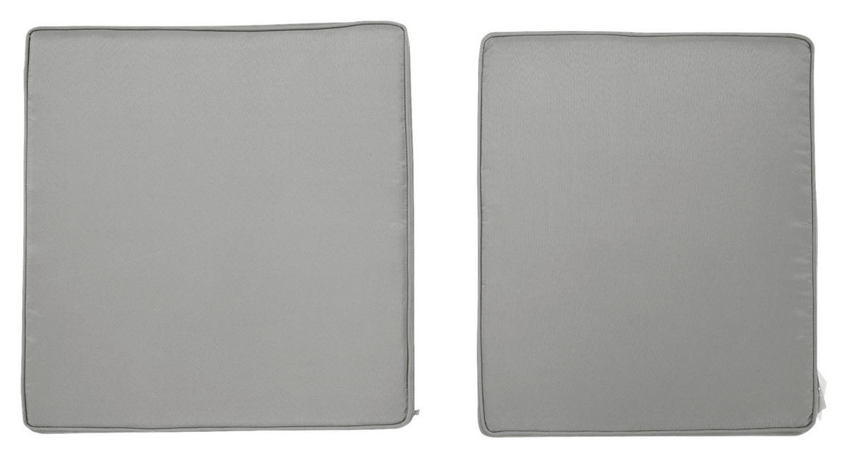 Outsunny Sitzkissen-Set hellgrau Polyester B/H/L: ca. 52x7x56 cm Sitzkissen-Set - hellgrau (56,00/52,00/7,00cm) - Outsunny
