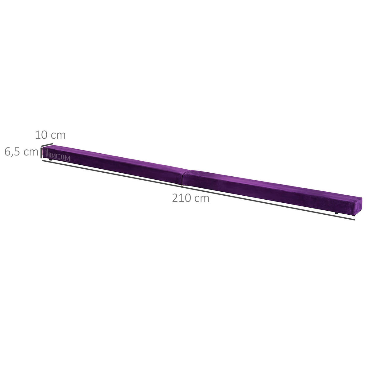 HOMCOM Schwebebalken violett Kiefer B/H/L: ca. 10x6,5x210 cm Schwebebalken - violett (210,00/10,00/6,50cm) - HOMCOM