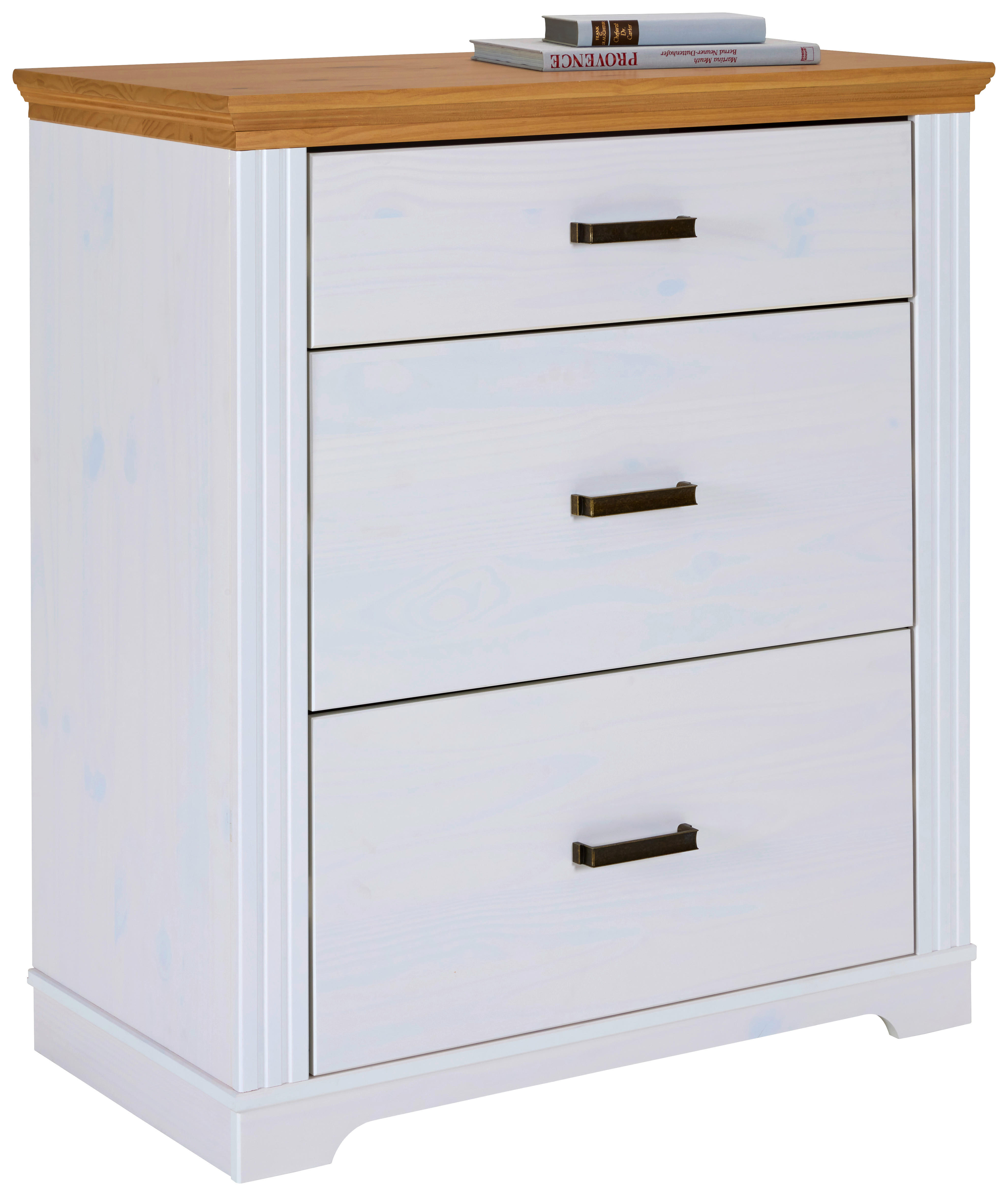 Kommode Maluno weiß lackiert B/H/L: ca. 48,3x104x93 cm Maluno - weiß (93,00/48,30/104,00cm) - Inter Link