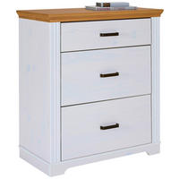 Kommode Maluno weiß lackiert B/H/L: ca. 48,3x104x93 cm Maluno - weiß (93,00/48,30/104,00cm) - Inter Link