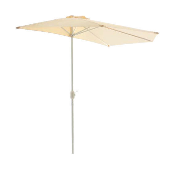 VCM Sonnenschirm Balkon beige Stahlrohr B/H/L: ca. 140x235x270 cm Balkon - beige (270,00/140,00/235,00cm) - VCM