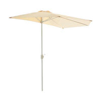 VCM Sonnenschirm Balkon beige Stahlrohr B/H/L: ca. 140x235x270 cm Balkon - beige (270,00/140,00/235,00cm) - VCM