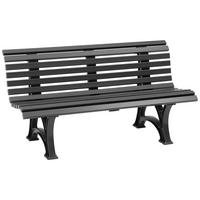 Blome-Tillmann Gartenbank Helgoland grau Kunststoff B/H/L: ca. 150x80x64 cm Helgoland - grau (64,00/150,00/80,00cm) - Blome-Tillmann