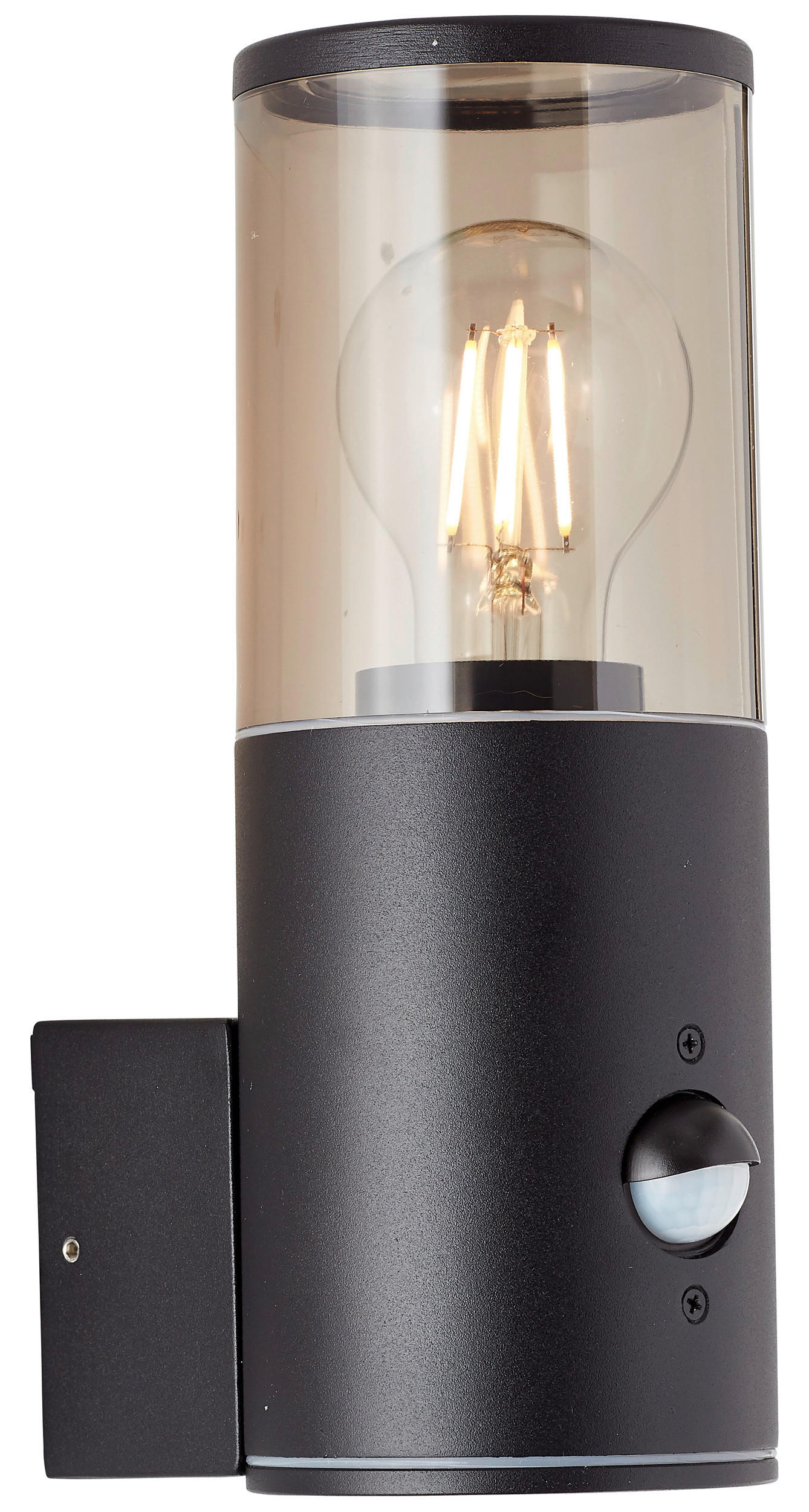 Brilliant Wandleuchte Sergioro 96472/6 schwarz Kunststoff Aluminium B/H/T: ca. 9x20,2x12,5 cm E27 1 Brennstellen Wandleuchte Sergioro 96472/63 - schwarz (9,00/20,20/12,50cm) - Brilliant