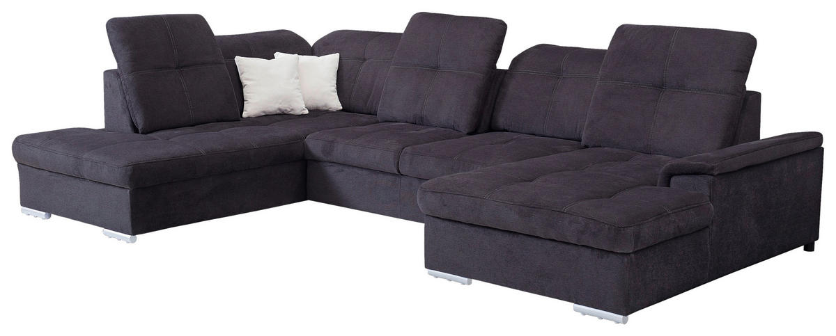 Wohnlandschaft Power hellbeige anthrazit silber Power - hellbeige/anthrazit