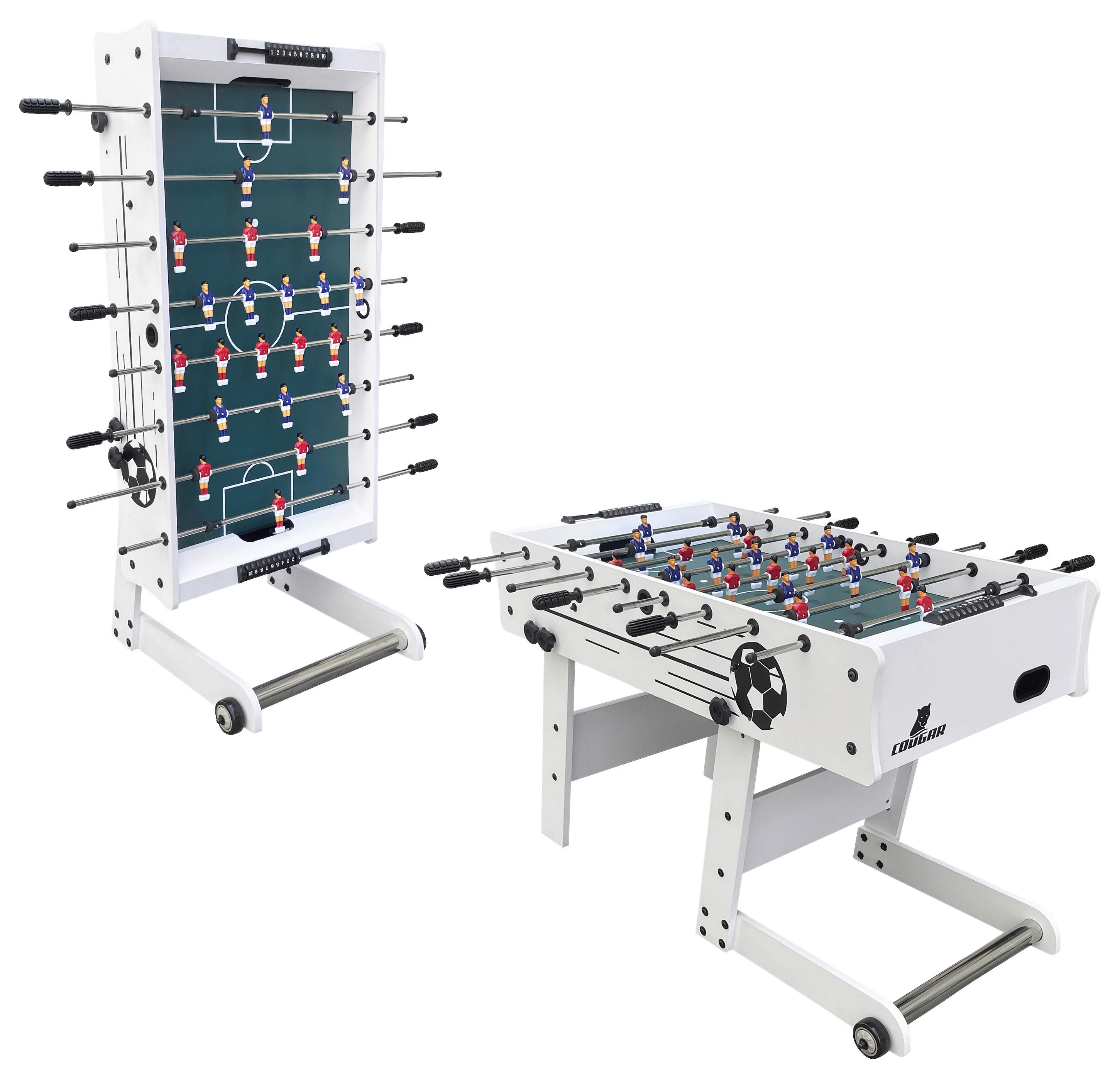 Cougar Kickertisch Scorpion Kick B/H/L: ca. 61x80x122 cm Scorpion Kick - weiß (122,00/61,00/80,00cm) - Cougar