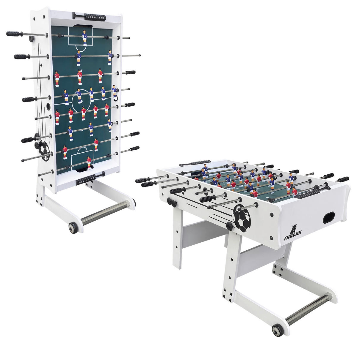 Cougar Kickertisch Scorpion Kick B/H/L: ca. 61x80x122 cm Scorpion Kick - weiß (122,00/61,00/80,00cm) - Cougar