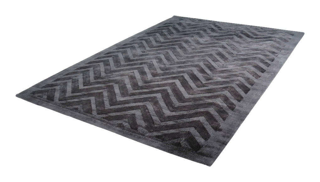 360Living Teppich Luxury grau B/L: ca. 200x290 cm Luxury - anthrazit/grau (200,00/290,00cm) - 360Living