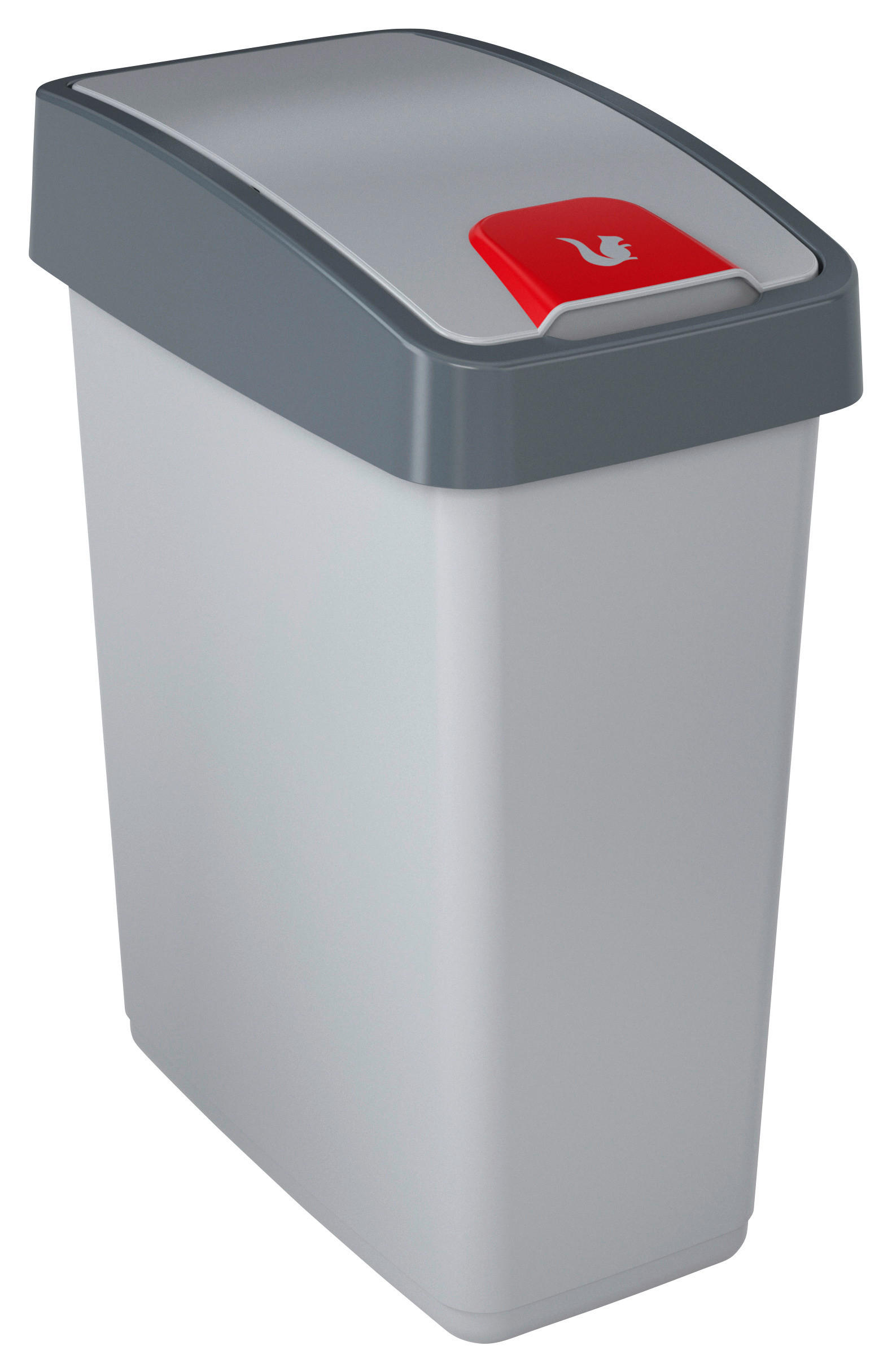 keeeper Abfalleimer silber B/H/L: ca. 30x61,5x40 cm Abfalleimer_magne 45l - silber (40,00/30,00/61,50cm) - keeeper