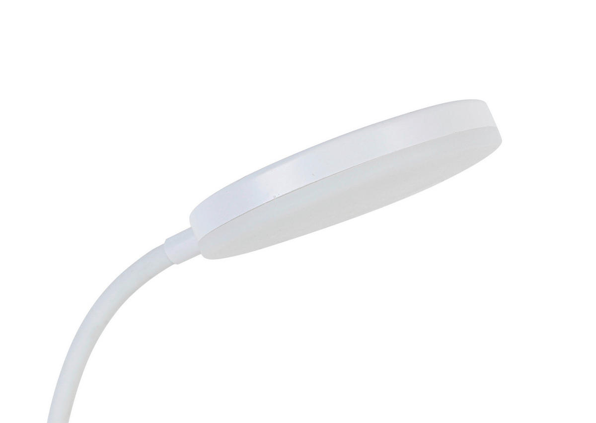 Nolo Tischleuchte weiß Kunststoff B/H/L: ca. 8,5x47x18 cm LED-Tischleuchte_Elena - weiß (18,00/8,50/47,00cm) - Nolo