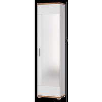 Garderobenschrank Hola Eiche Wotan Nachbildung weiß Hochglanz B/H/T: ca. 50x199x34 cm Hola - Eiche/weiß (50,00/199,00/34,00cm)