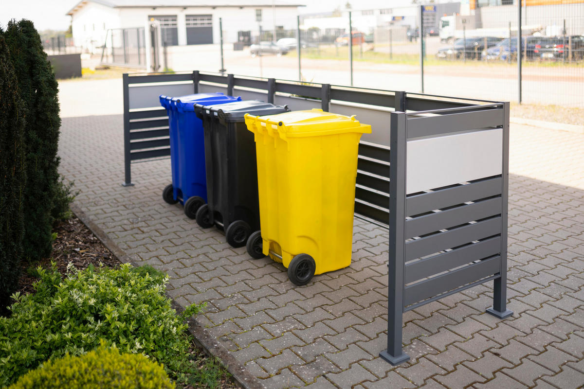 Westmann MülltonnenverkleidungBox Planum Box Planum - anthrazit/silber (90,00/410,00/120,00cm) - Westmann
