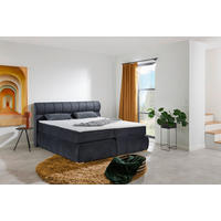 Boxspringbett Sorrent dunkelgrau Microfaser Liegefläche B/L: ca. 180x200 cm Sorrent - dunkelgrau (190,00/115,00/215,00cm)