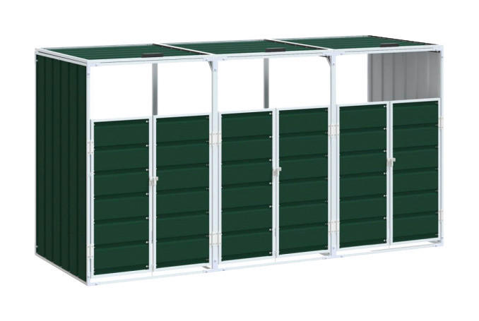 VidaXL Mülltonnenbox grün Mülltonnenbox - grün - VidaXL