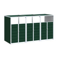 VidaXL Mülltonnenbox grün Mülltonnenbox - grün - VidaXL