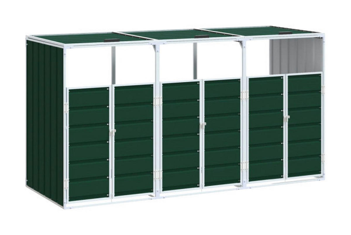 VidaXL Mülltonnenbox grün Mülltonnenbox - grün - VidaXL