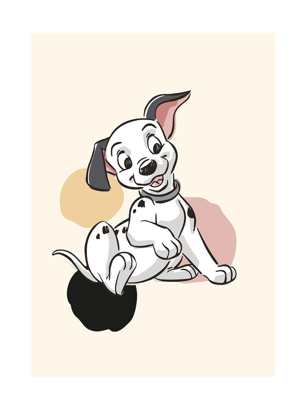 Komar Poster 101 Dalmatiner Dots Disney B/L: ca. 30x40 cm 101 Dalmatiner Dots - (30,00/40,00cm) - Komar