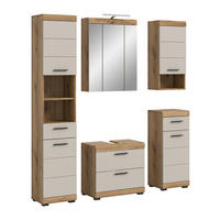 Badezimmer-Set Scout Evoke Oak Nachbildung Kaschmirgrau Nachbildung B/H/T: ca. 164x191x34 cm Scout - Kaschmirgrau (164,00/191,00/34,00cm) - xonox.home