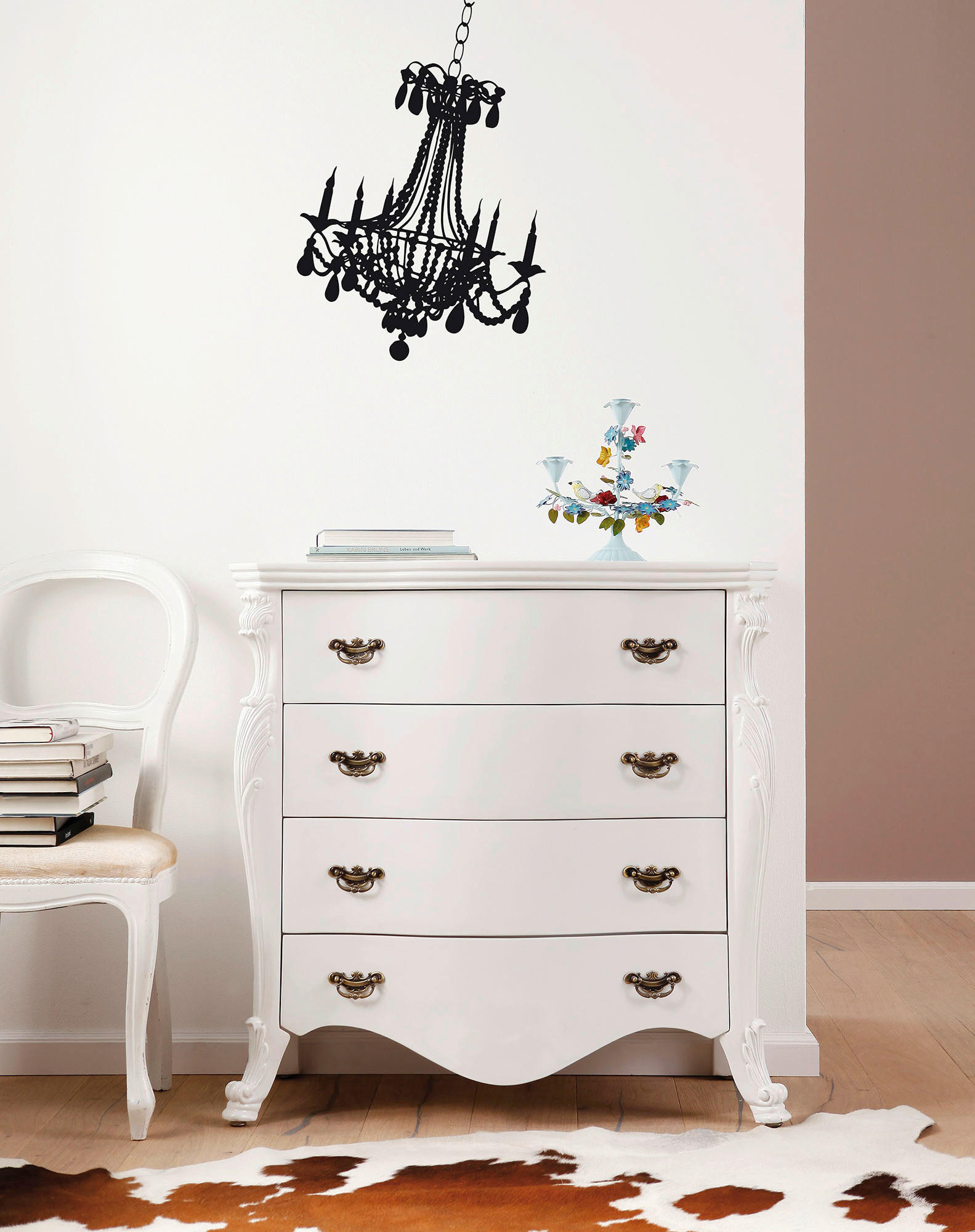 Komar Wandtattoo Kronleuchter  Kronleuchter B/L: ca. 50x70 cm Kronleuchter - (50,00/70,00cm) - Komar