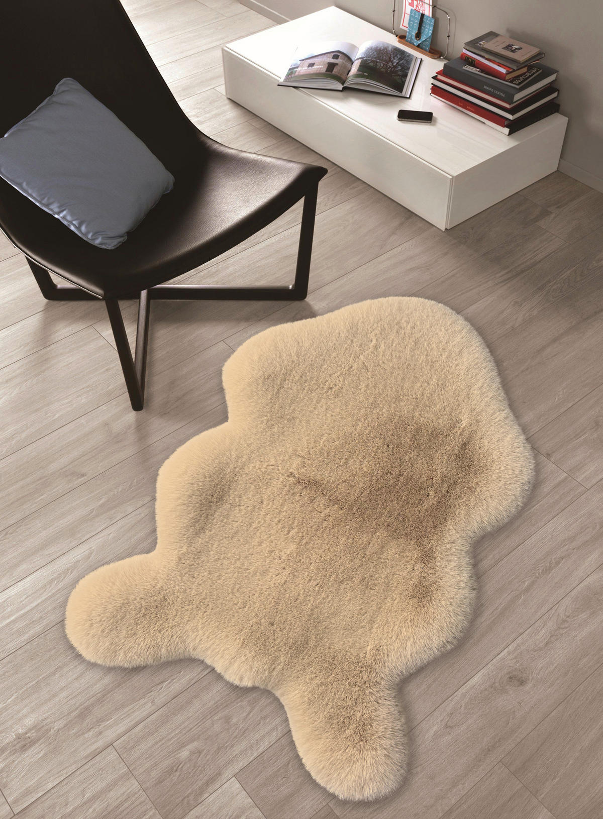 Fellimitat Jack sand B/L: ca. 60x90 cm Jack - sand (60,00/90,00cm)