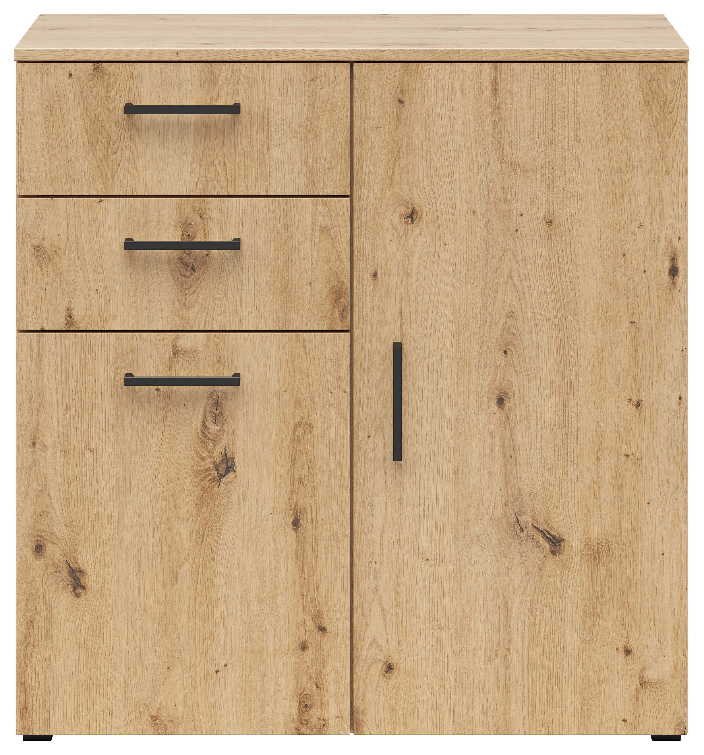 Kommode Multi-Stauraum Typ 26 Eiche Artisan Nachbildung B/H/T: ca. 80x83x40 cm Multi-Stauraum Typ 26 - Eiche (80,00/83,00/40,00cm)
