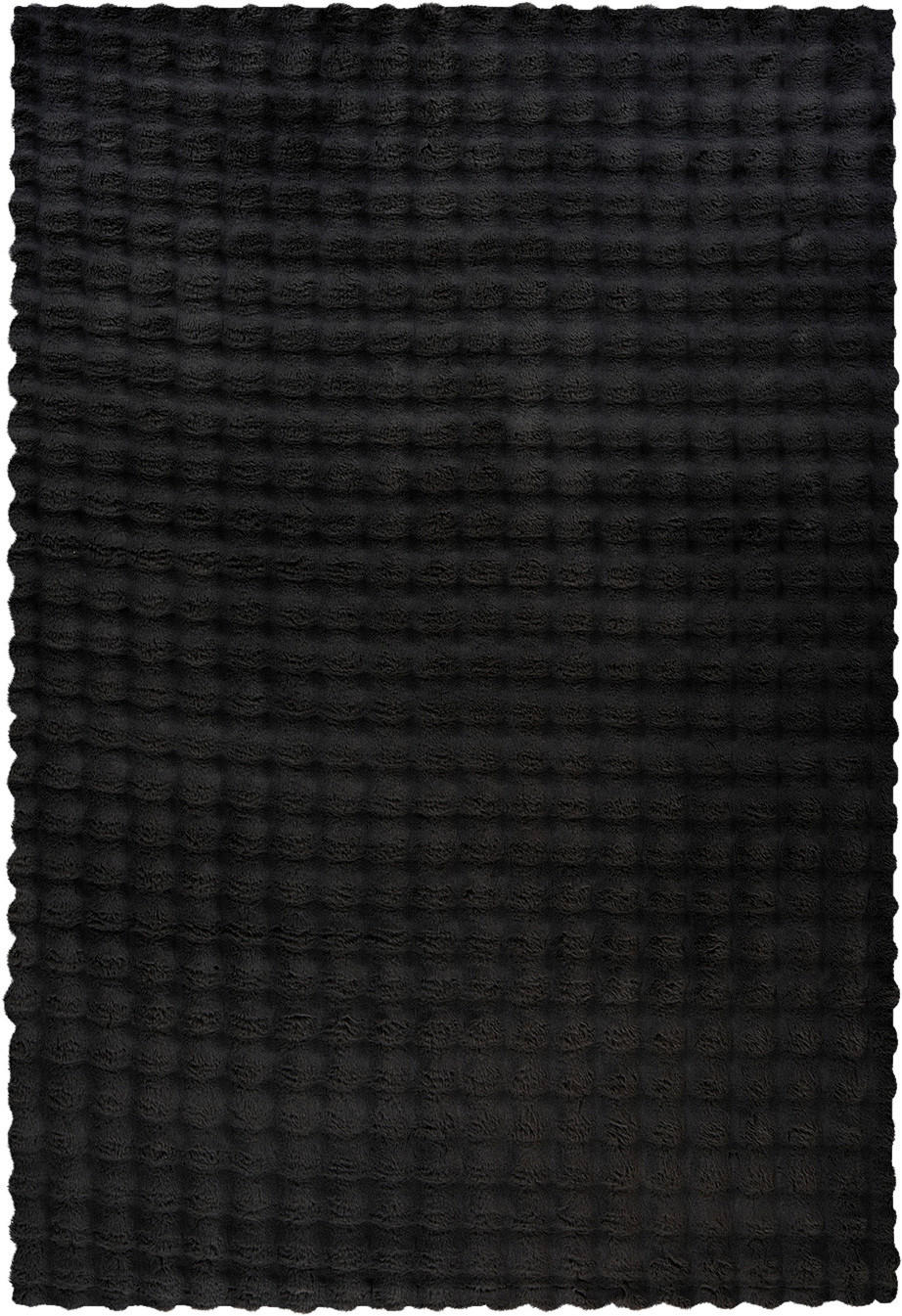Padiro Hochflorteppich Hailey 125 schwarz B/H/L: ca. 200x3x290 cm Hailey 125 - schwarz (290,00/200,00/3,00cm) - Padiro