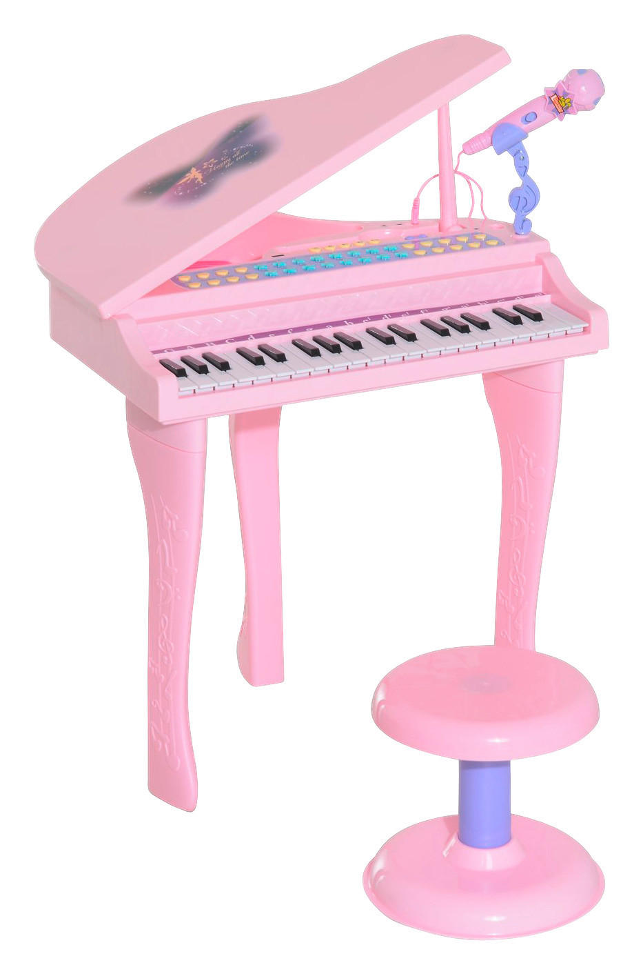 HOMCOM Kinderklavier B/H/L: ca. 39x69x48 cm Kinderklavier - pink (48,00/39,00/69,00cm) - HOMCOM