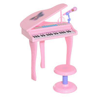 HOMCOM Kinderklavier B/H/L: ca. 39x69x48 cm Kinderklavier - pink (48,00/39,00/69,00cm) - HOMCOM