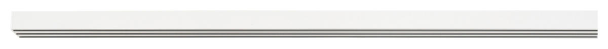 Gardinenschiene smart weiß Metall L: ca. 160 cm 3.0 Läufe smart - weiß (160,00cm) - ondeco