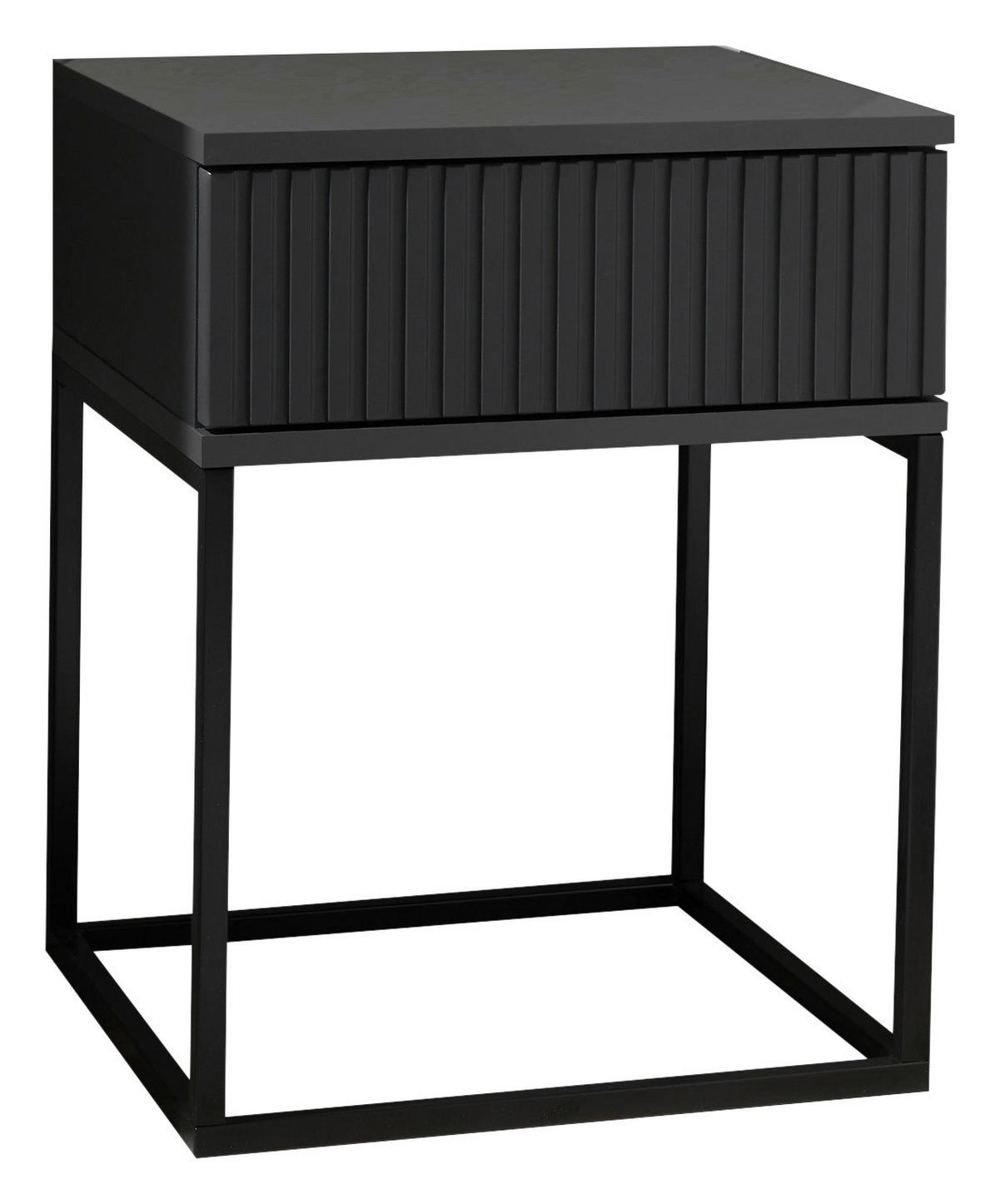 Nachtkonsole Marle Graphit B/H/T: ca. 40x52x39 cm Marle - Graphit/schwarz (40,00/52,00/39,00cm)