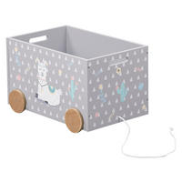 Kesper Spielzeugkiste Alpaka B/H/L: ca. 35x30x50 cm Alpaka - bunt/grau (50,00/35,00/30,00cm) - Kesper