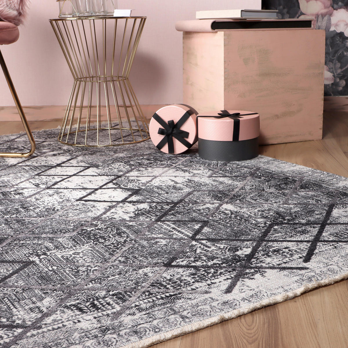 Obsession Teppich My Valencia grau B/L: ca. 150x230 cm My Valencia - grau (150,00/230,00cm) - Obsession