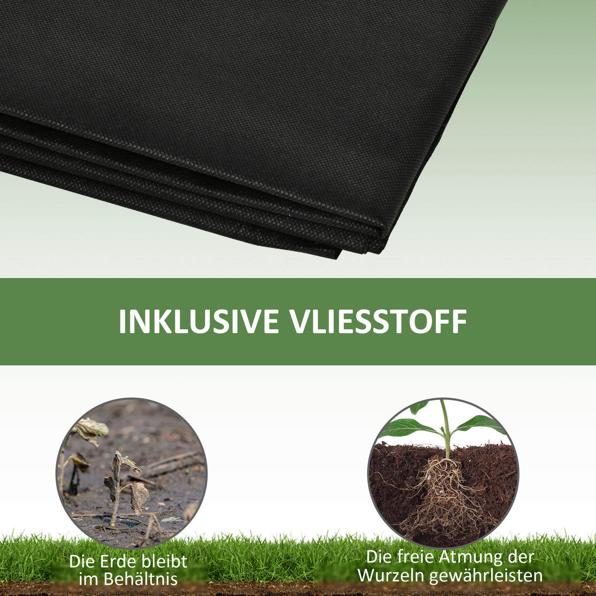 Outsunny Gartenbeet mit 2 Blumenkasten B/H/L: ca. 61,5x27x244 cm Gartenbeet_mit_2Blumenkasten - natur (244,00/61,50/27,00cm) - Outsunny