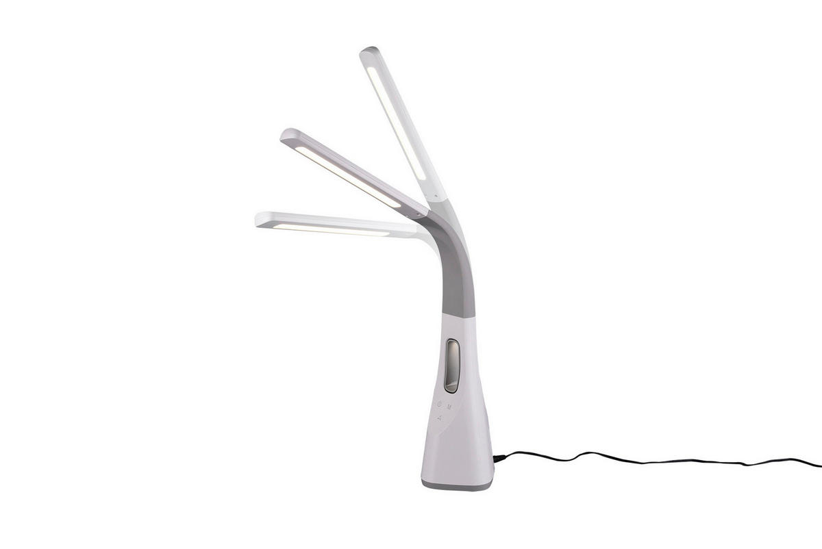 Reality Tischleuchte R50381101 weiß Kunststoff B/H/L: ca. 13x46x38 cm LED-Tischleuchte_CCT_Vento - weiß (38,00/13,00/46,00cm) - Reality