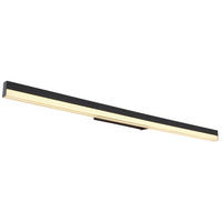 GLOBO LED-Wandleuchte Opal schwarz Metall Acryl B/H: ca. 80x4 cm SALLO - schwarz/Opal (80,00/4,00cm) - GLOBO