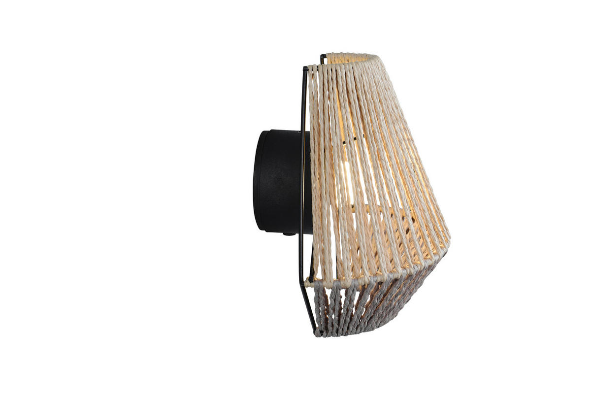 Reality LED Wandleuchte LIRA braun Papier B/H: ca. 18,5x19 cm 1 Brennstellen Lira - braun (18,50/19,00cm) - Reality
