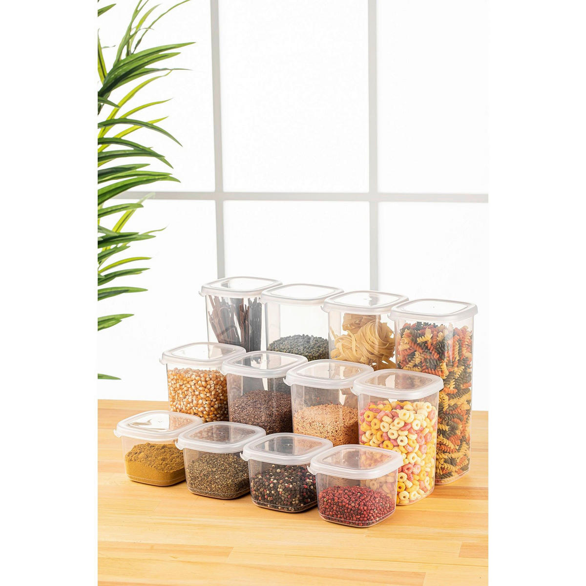 HermiaConcept Vorratsdosenset 12-tlg. weiß 12-tlg. - weiß - HermiaConcept