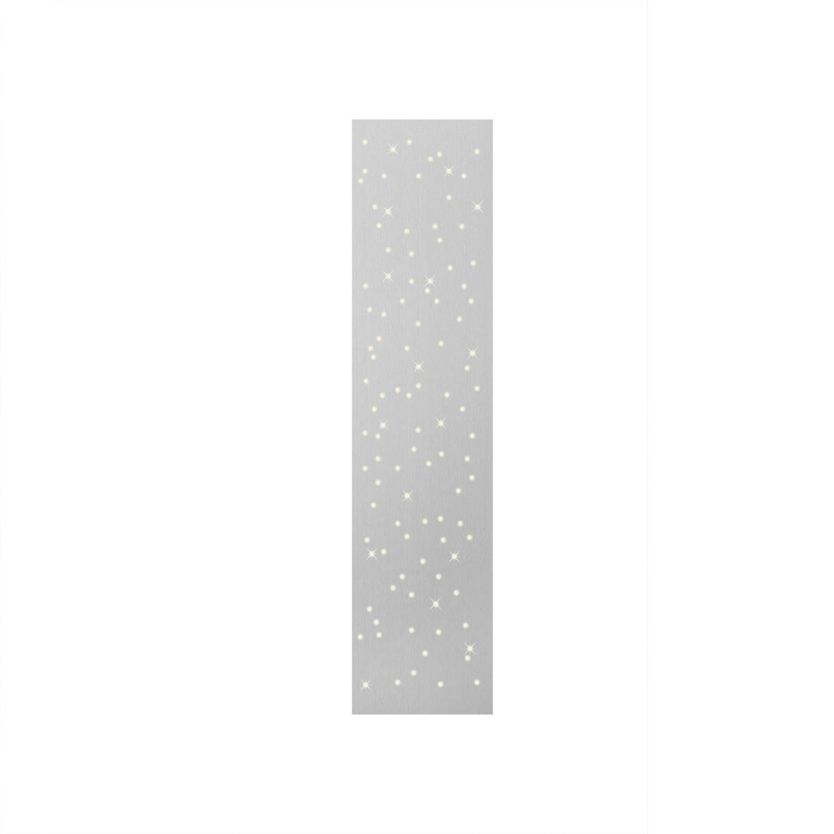 Just Light LED-Deckenleuchte SPARKLE 14672-55 stahlfarbig Metall B/H/T: ca. 25x4x100 cm 1 Brennstellen SPARKLE - stahlfarbig (25,00/4,00/100,00cm) - Just Light