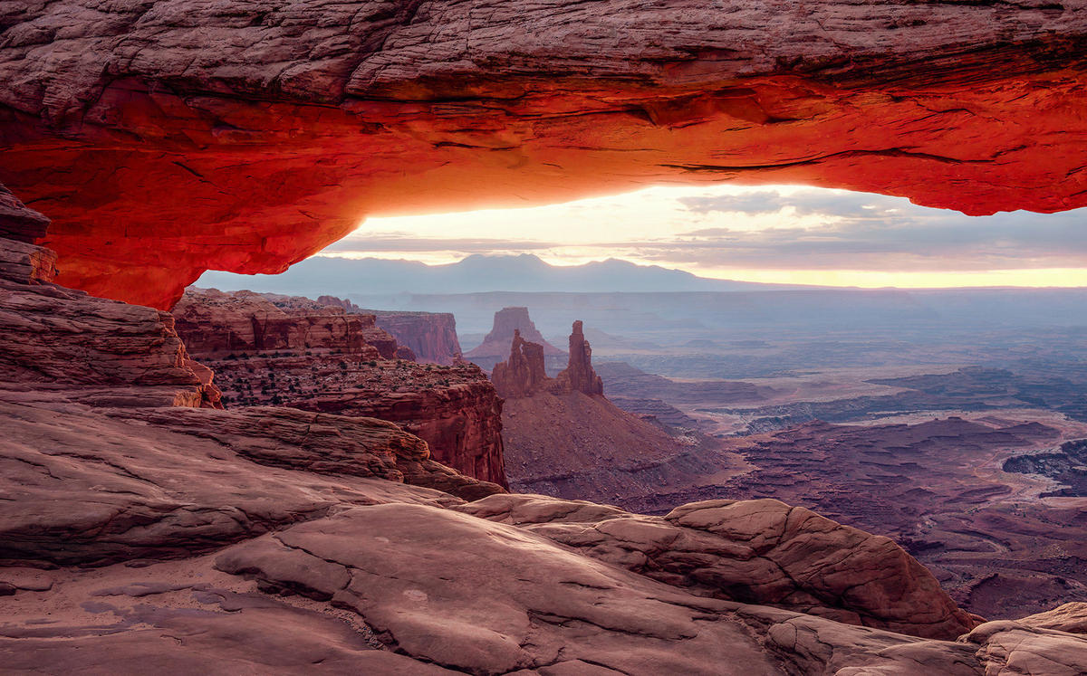 Komar Fototapete Mesa Arch B/L: ca. 450x280 cm Mesa Arch - (450,00/280,00cm) - Komar