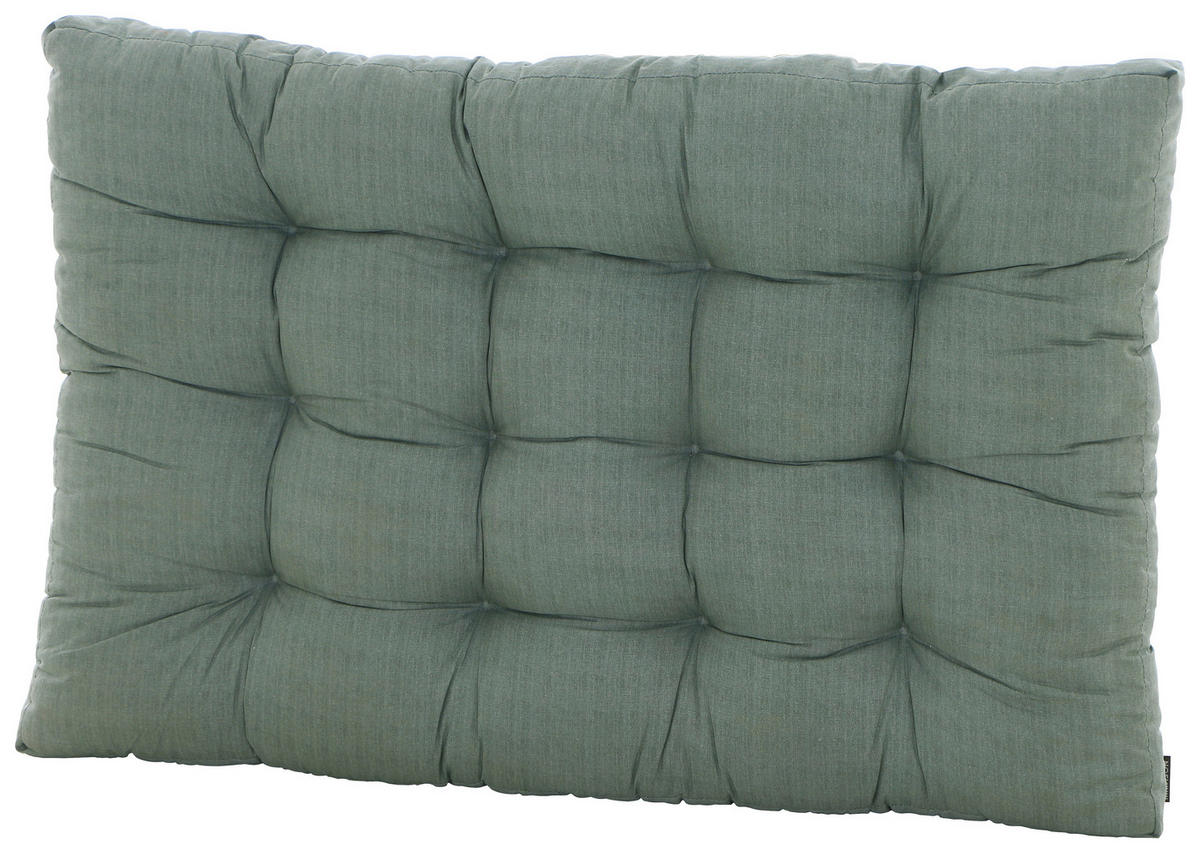 Madison Auflage Basic grau Baumwolle B/H/L: ca. 120x12x80 cm Basic - grau (80,00/120,00/12,00cm) - Madison