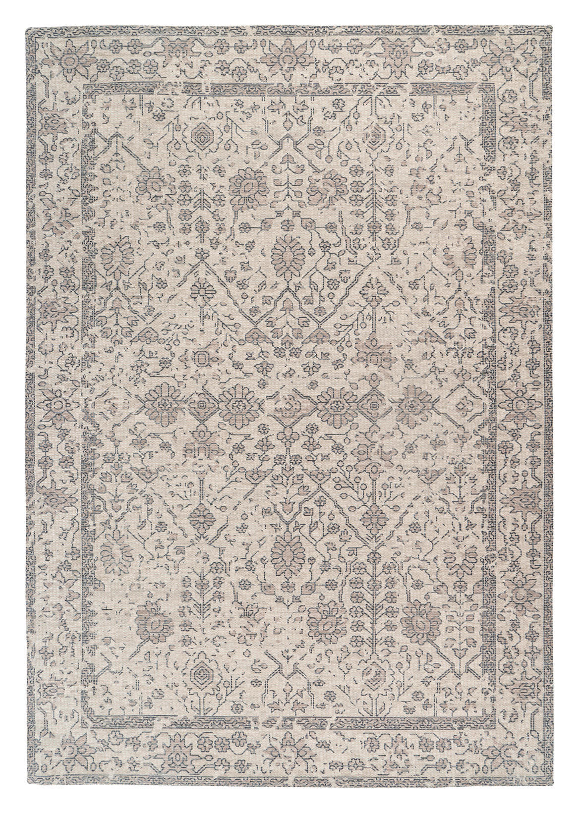 Kayoom Flachflorteppich Perry 125 creme B/L: ca. 120x170 cm Perry 125 - creme (120,00/170,00cm) - Kayoom