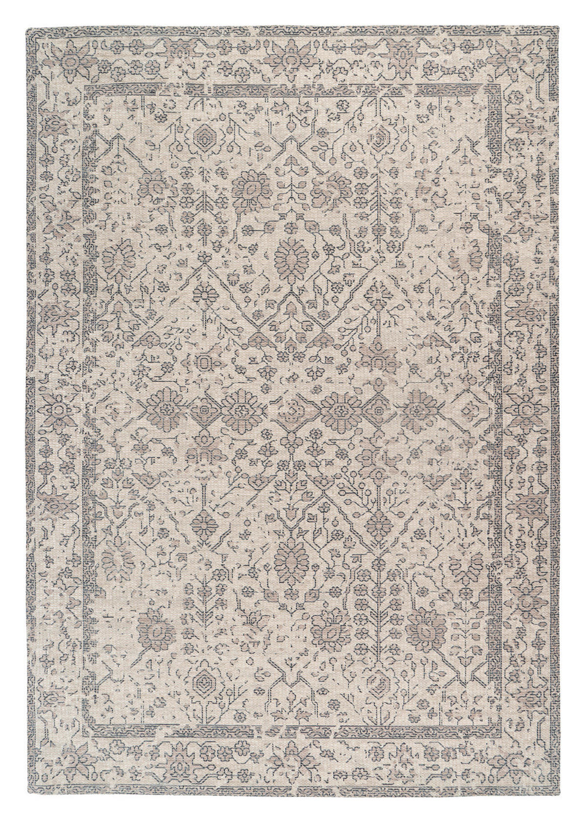Kayoom Flachflorteppich Perry 125 creme B/L: ca. 120x170 cm Perry 125 - creme (120,00/170,00cm) - Kayoom