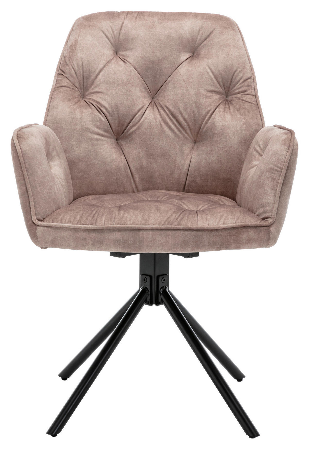 byLIVING Sessel SARINA  2er-Set beige Vintage Samt Metall B/H/T: ca. 59,5x89x62 cm SARINA  2er-Set - beige (59,50/89,00/62,00cm) - byLIVING