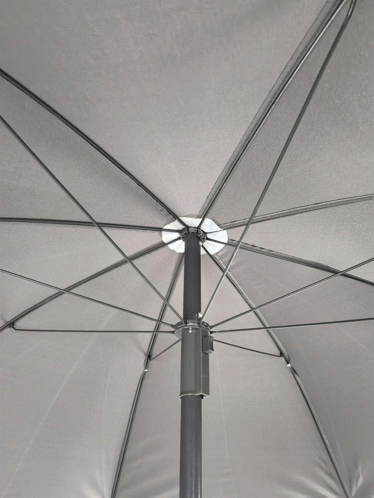 VCM Balkon-Sonnenschirm anthrazit Stahl H/D: ca. 280x180 cm Balkon-Sonnenschirm - anthrazit (180,00/280,00cm) - VCM