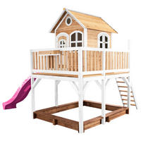 AXI Spielhaus Liam braun B/H/L: ca. 377x291x255 cm Liam - braun/lila (255,00/377,00/291,00cm) - AXI